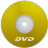 DVD Yellow Icon 48x48 png